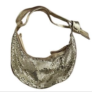 Gold chain mail shoulder purse. Brand new!
